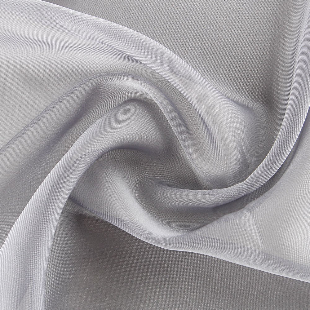 Grauer Satin-Organza-Stoff - Ribes y Casals