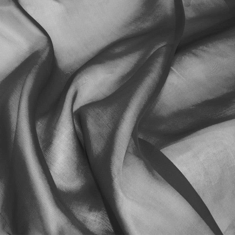 Schwarzer Organza-Stoff aus natürlicher Seide - Ribes y Casals