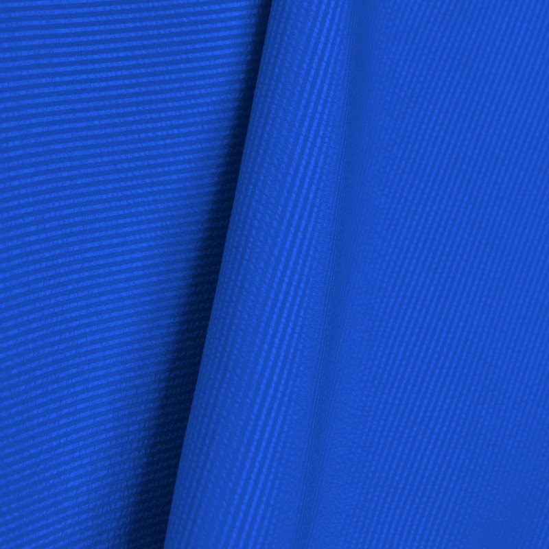 Otoman Electric Blue Satin Stoff - Ribes y Casals