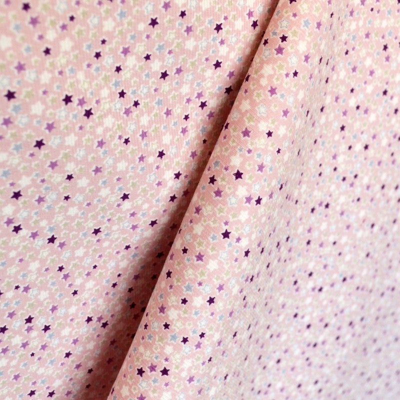 Cord-Stoff Sterne Rosa Hintergrund - Ribes y Casals