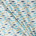 Patchwork-Stoff Aquarium Blau Grün - Ribes y Casals