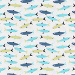 Patchwork-Stoff Aquarium Blau Grün - Ribes y Casals