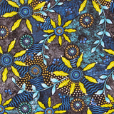 Afrikanischer Patchwork-Stoff Blau - Ribes y Casals