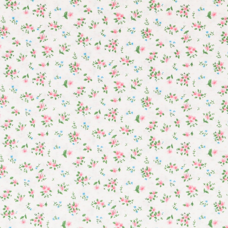Stoff Patchwork Blumenstrauß Blume Rosa - Ribes y Casals