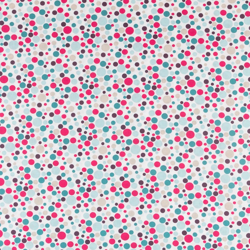 Patchwork-Stoff Fuchsia Kreise - Ribes y Casals