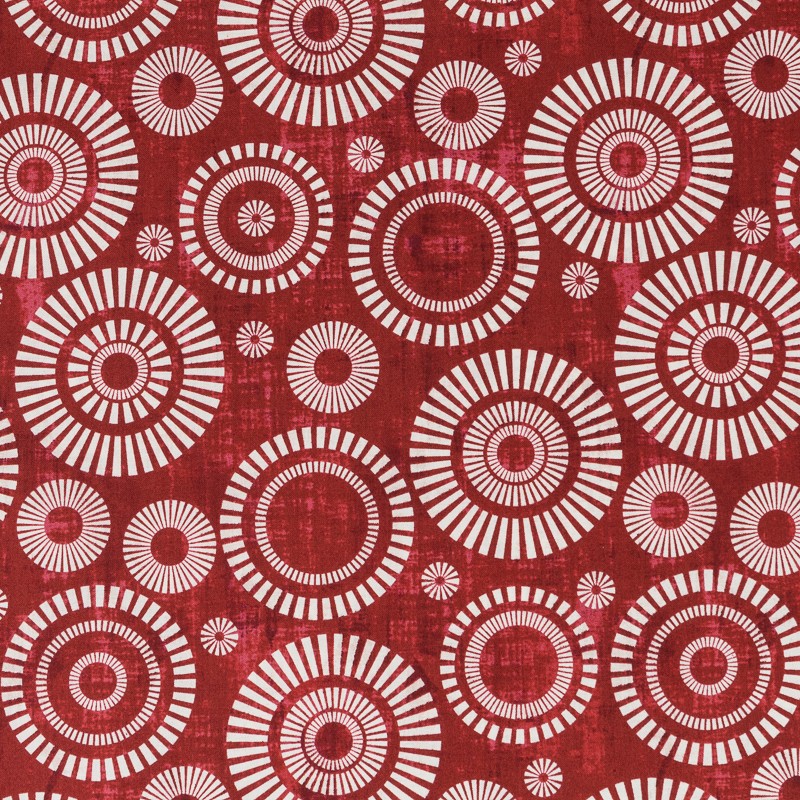 Patchwork-Stoff Weiße Kugeln - Ribes y Casals
