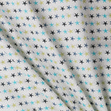Patchwork-Stoff Blaue Sterne Grün - Ribes y Casals