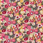 Grauer floraler Patchwork-Stoff - Ribes y Casals