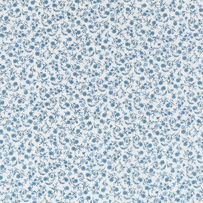 Patchwork-Stoff Blau geblümt - Ribes y Casals
