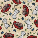 Patchwork-Stoff Gorjuss Kätzchen Beige - Ribes y Casals