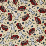 Patchwork-Stoff Gorjuss Kätzchen Beige - Ribes y Casals