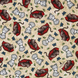Patchwork-Stoff Gorjuss Kätzchen Beige - Ribes y Casals