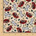 Patchwork-Stoff Gorjuss Kätzchen Beige - Ribes y Casals