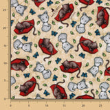 Patchwork-Stoff Gorjuss Kätzchen Beige - Ribes y Casals