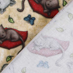 Patchwork-Stoff Gorjuss Kätzchen Beige - Ribes y Casals