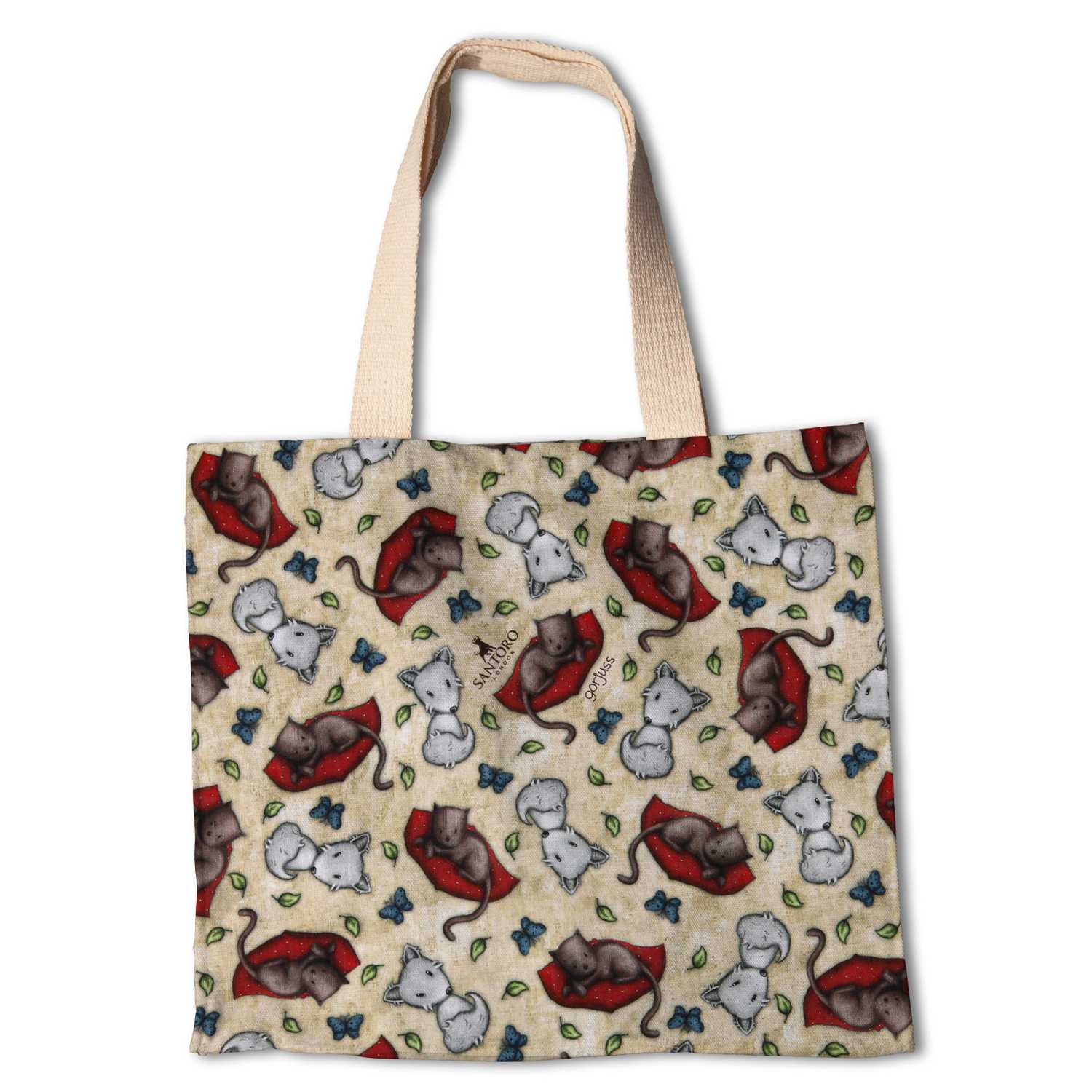 Patchwork-Stoff Gorjuss Kätzchen Beige - Ribes y Casals