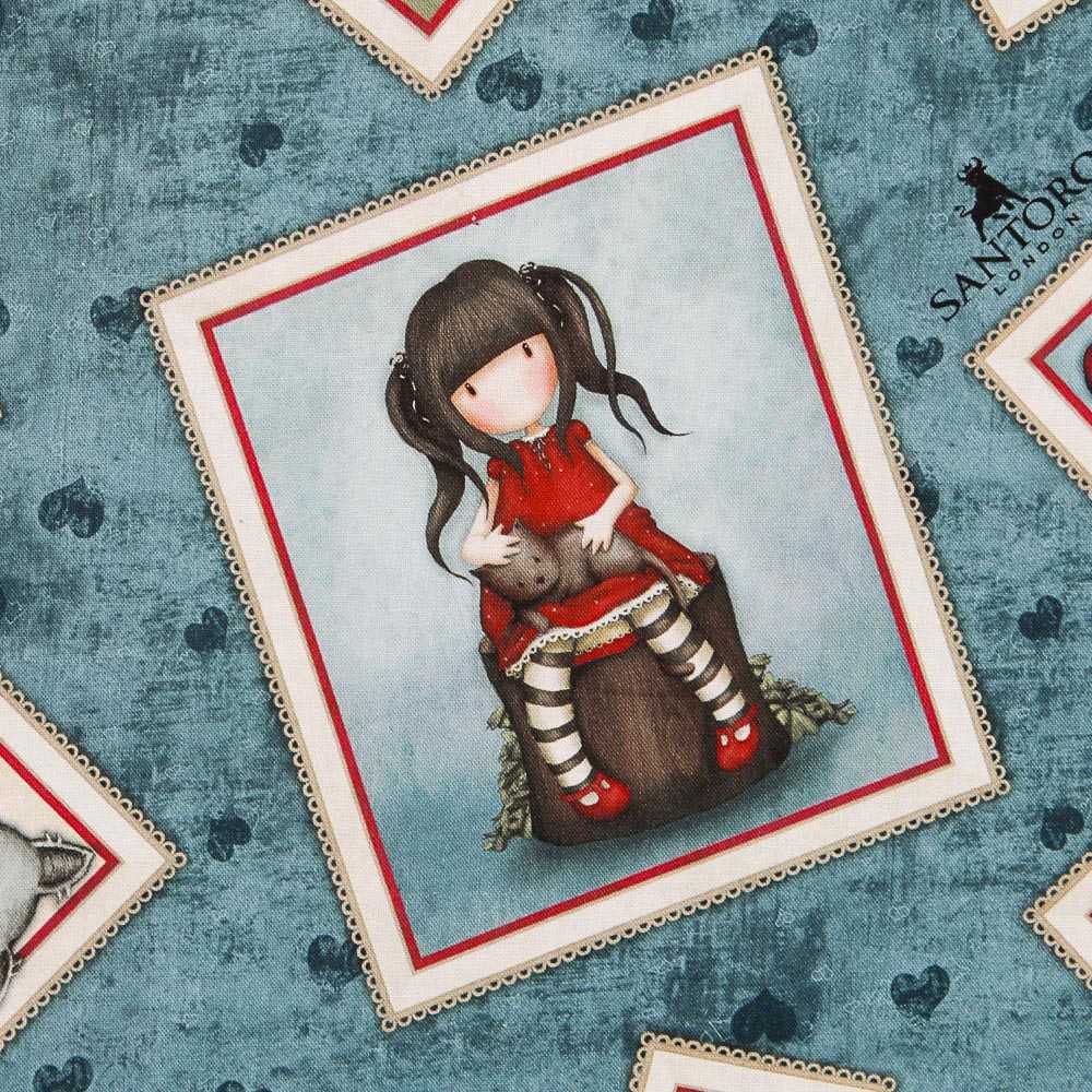Patchwork-Stoff Gorjuss My Story Aquamarin - Ribes y Casals