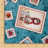Patchwork-Stoff Gorjuss My Story Aquamarin - Ribes y Casals