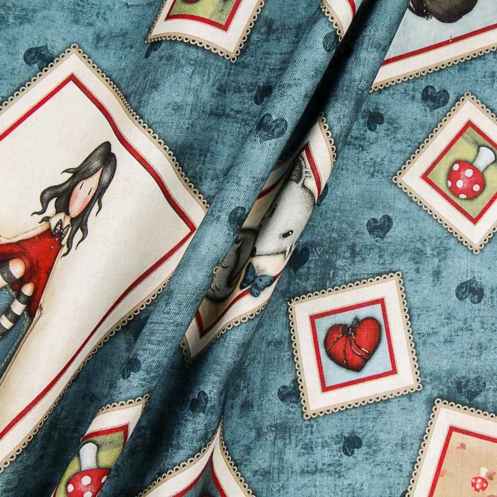 Patchwork-Stoff Gorjuss My Story Aquamarin - Ribes y Casals
