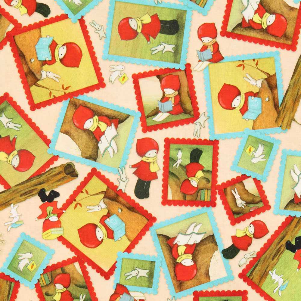 Patchwork-Stoff Gorjuss Zusammen lesen Beige - Ribes y Casals