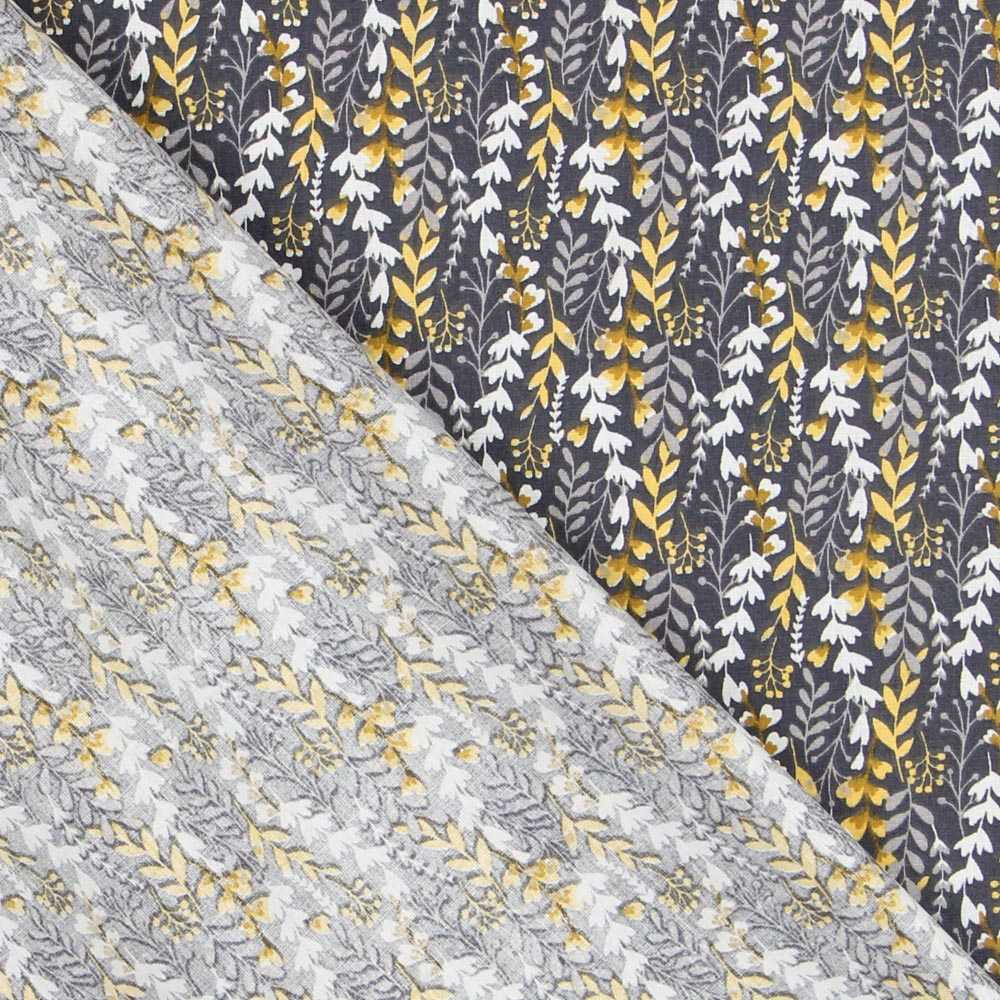 Patchwork-Stoff Dschungel Grau - Ribes y Casals