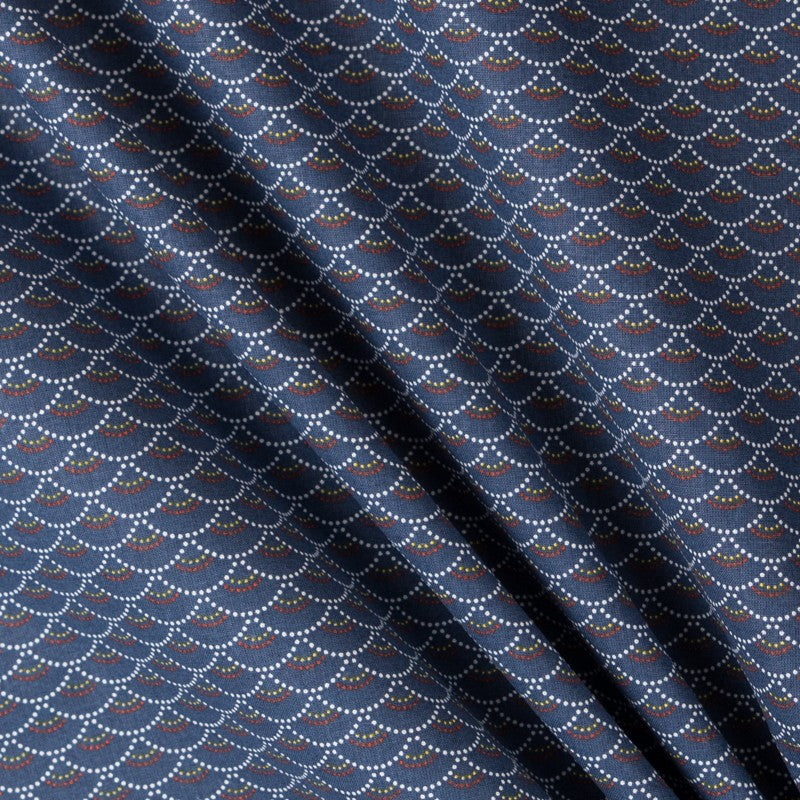 Patchwork-Stoff Koi Nachtblau - Ribes y Casals