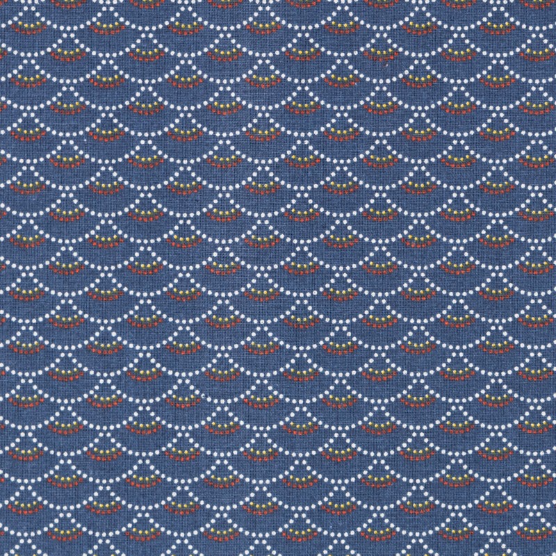Patchwork-Stoff Koi Nachtblau - Ribes y Casals