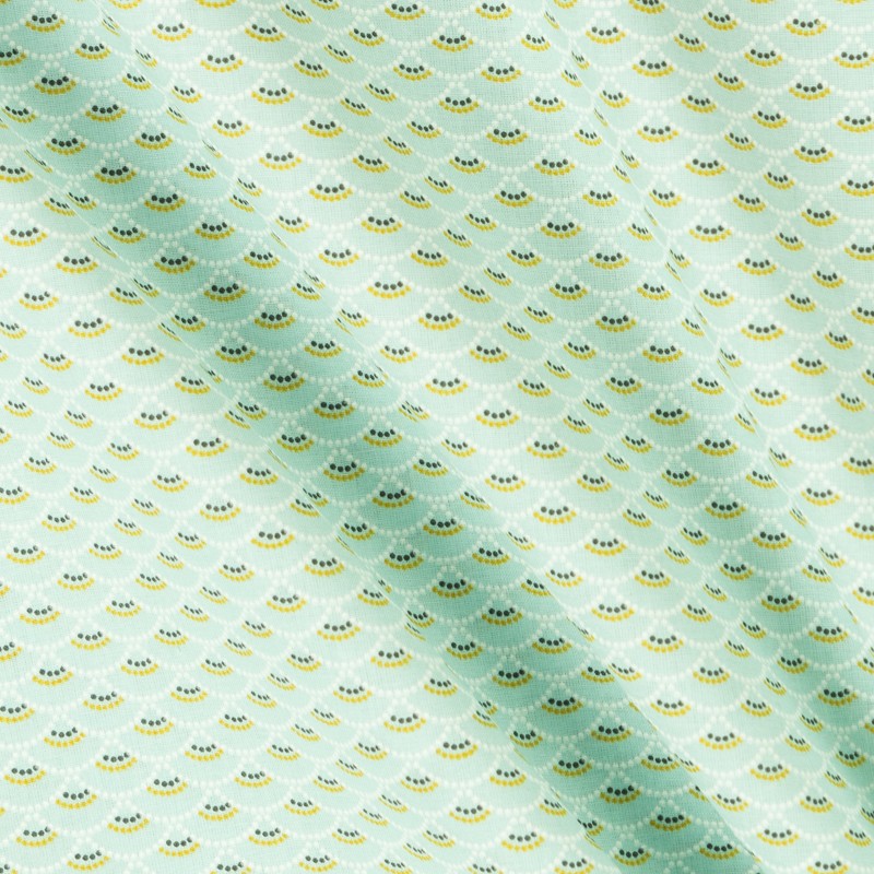 Wasser Grün Koi Patchwork-Stoff - Ribes y Casals