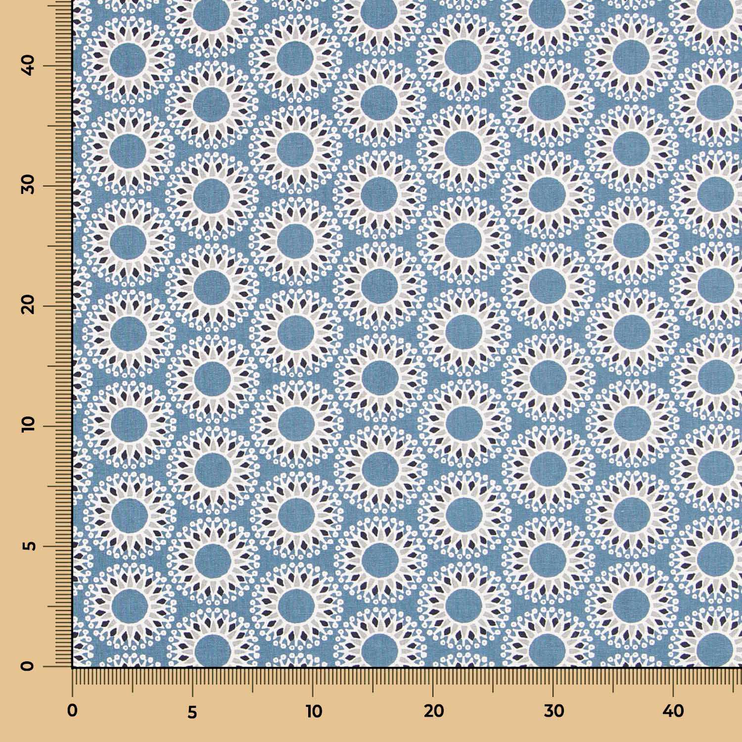 Patchwork-Stoff Malawa Blau - Ribes y Casals