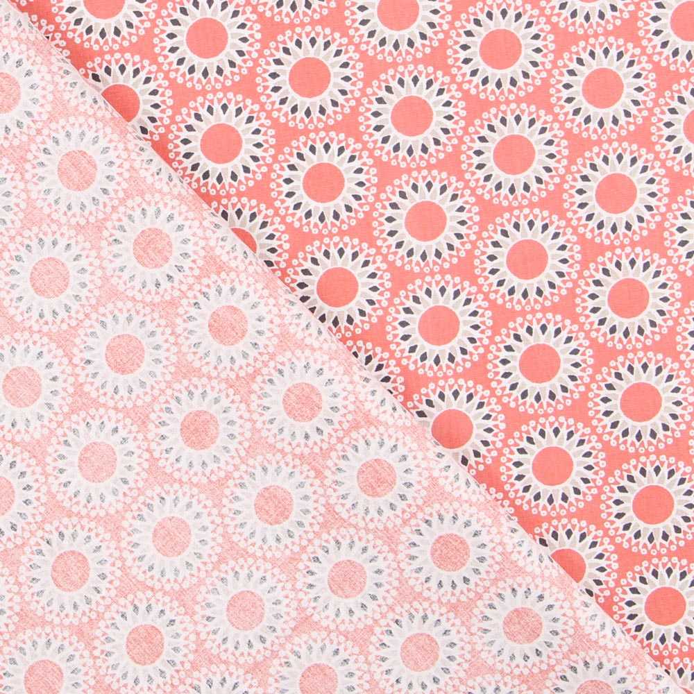 Patchwork-Stoff Malawa Orange - Ribes y Casals