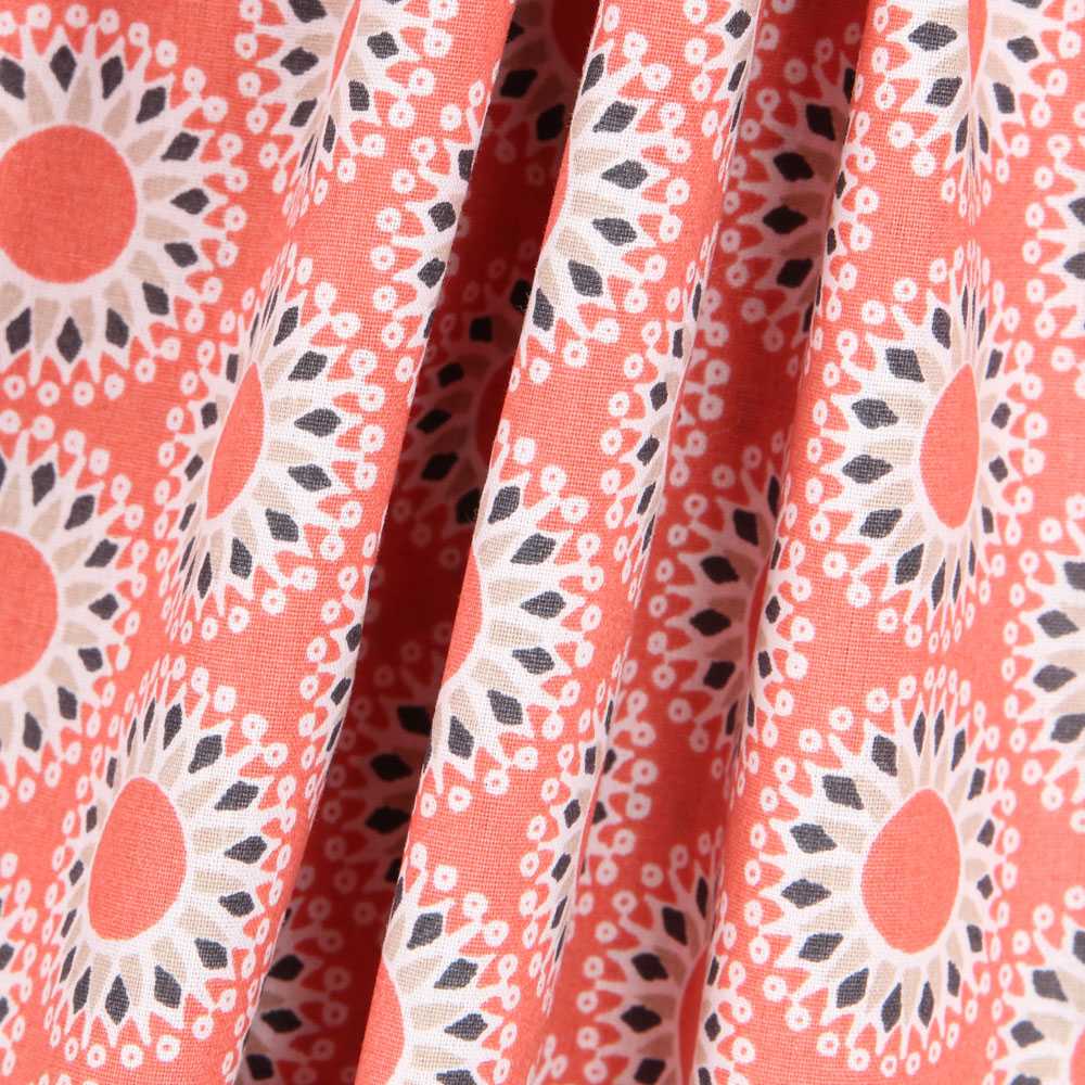 Patchwork-Stoff Malawa Orange - Ribes y Casals