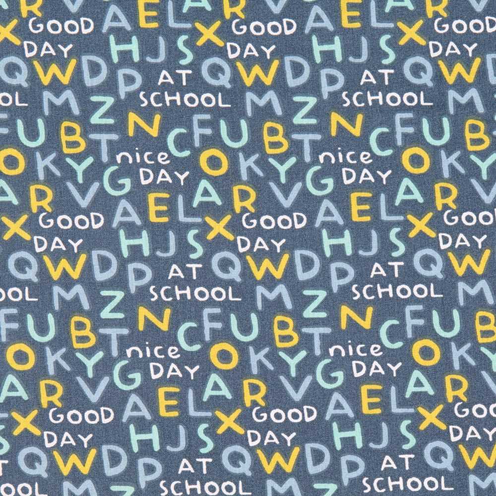 Patchwork-Stoff Großbuchstaben Blau - Ribes y Casals