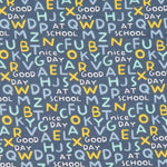 Patchwork-Stoff Großbuchstaben Blau - Ribes y Casals