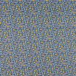 Patchwork-Stoff Großbuchstaben Blau - Ribes y Casals