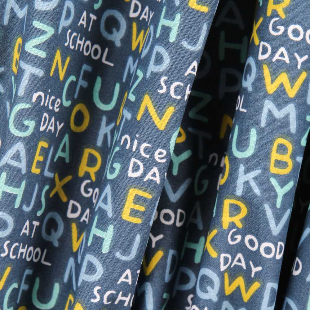 Patchwork-Stoff Großbuchstaben Blau - Ribes y Casals