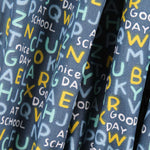Patchwork-Stoff Großbuchstaben Blau - Ribes y Casals