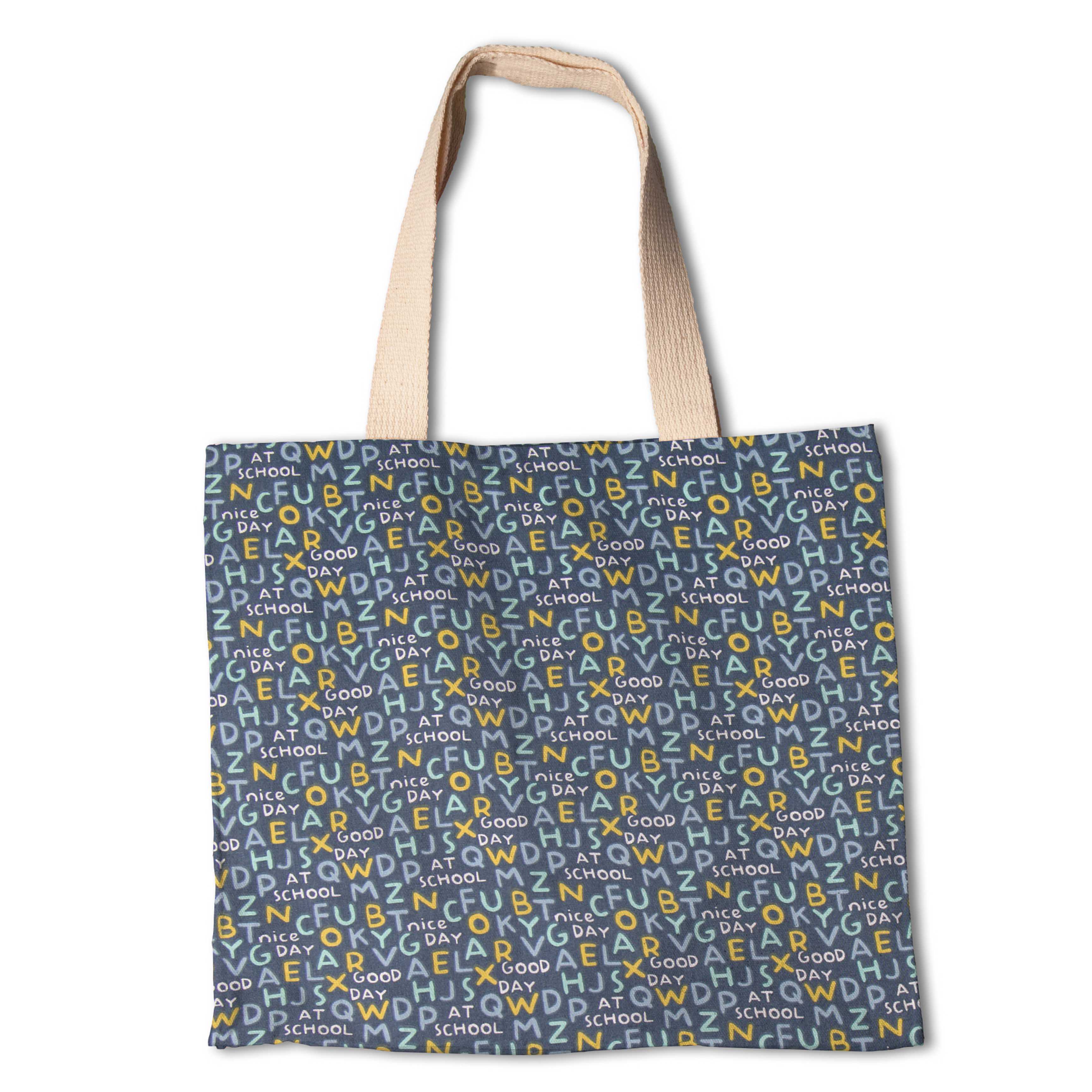 Patchwork-Stoff Großbuchstaben Blau - Ribes y Casals