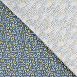 Patchwork-Stoff Großbuchstaben Blau - Ribes y Casals
