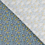 Patchwork-Stoff Großbuchstaben Blau - Ribes y Casals