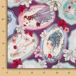 Mirabelle Patchwork-Stoff Midnight Garden Lila - Ribes y Casals