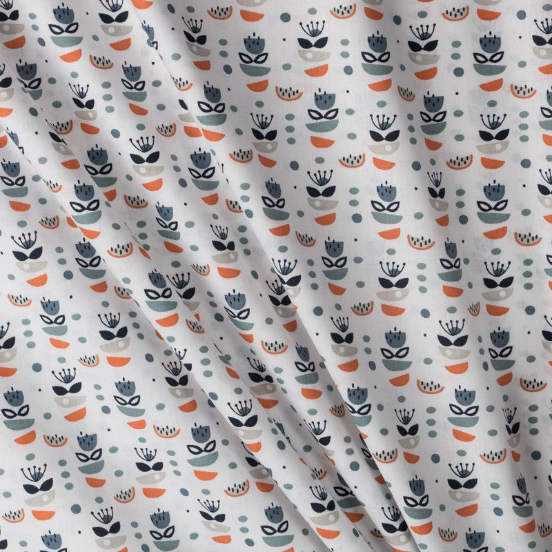 Patchwork-Stoff Orange Stücke - Ribes y Casals