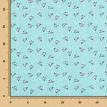 Stoff Patchwork Flugzeuge Wasser Grün - Ribes y Casals