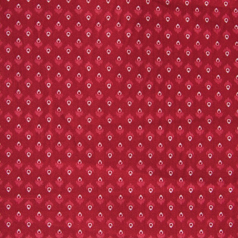 Stoff Patchwork Feder Rot - Ribes y Casals