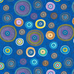 Patchwork-Stoff-Räder Blau - Ribes y Casals