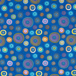 Patchwork-Stoff-Räder Blau - Ribes y Casals