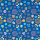 Patchwork-Stoff-Räder Blau - Ribes y Casals