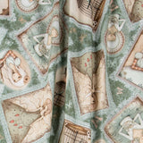 Santoro's Mirabelle Patchwork-Stoff Blassgrün - Ribes y Casals