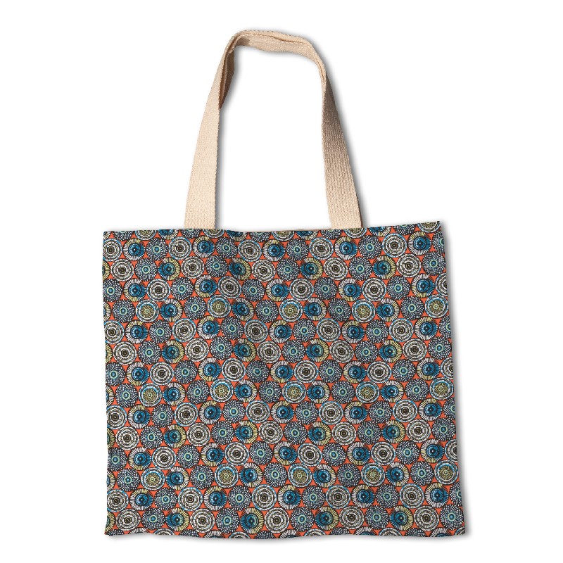 Patchwork-Stoff Soweto Orange - Ribes y Casals