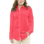 Patchwork-Stoff Polka Dots Roter Hintergrund - Ribes y Casals