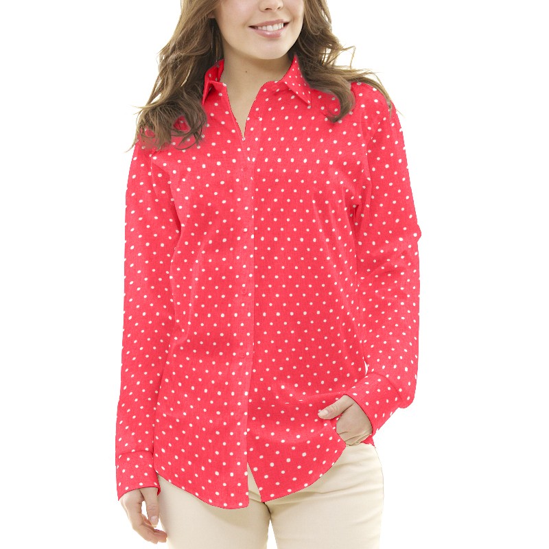 Patchwork-Stoff Polka Dots Roter Hintergrund - Ribes y Casals
